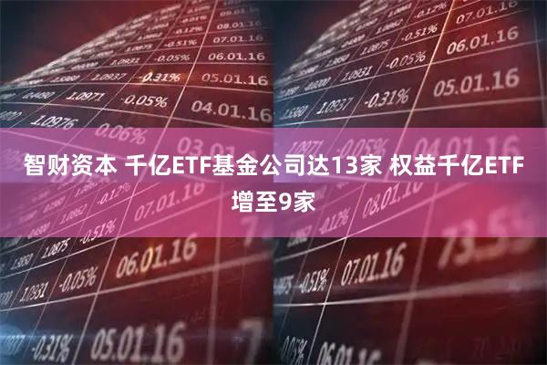 智财资本 千亿ETF基金公司达13家 权益千亿ETF增至9家