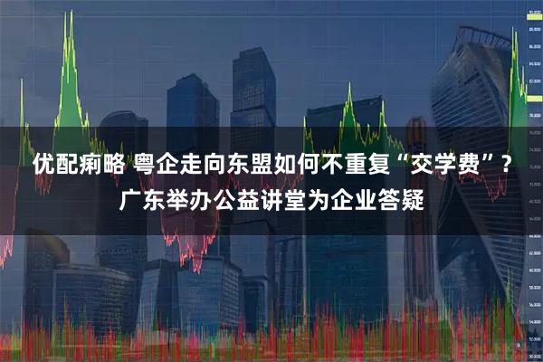 优配痢略 粤企走向东盟如何不重复“交学费”？广东举办公益讲堂为企业答疑