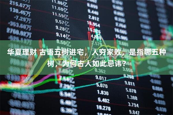 华夏理财 古语五树进宅，人穷家败，是指哪五种树，为何古人如此忌讳？